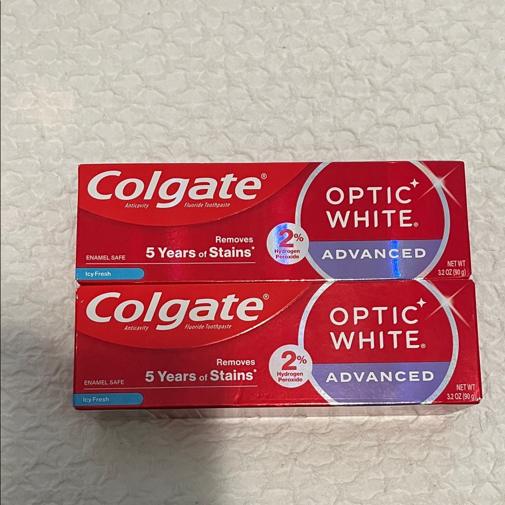 NWT Colgate Optic White Advanced Toothpastes